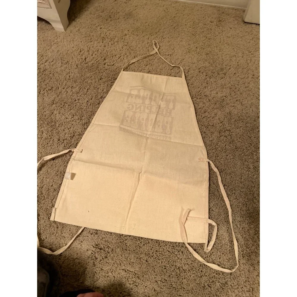 Pocket craft apron linen feel people helping seventh day adventist minimalist